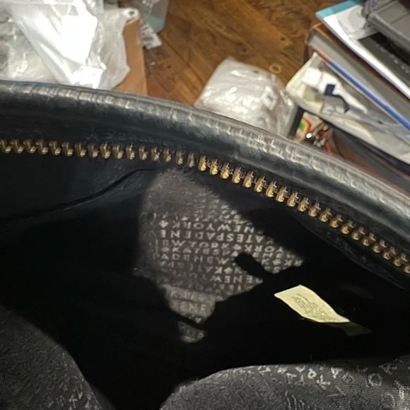 Kate Spade Black Leather Crossbody Bag with Tassel - Picture 6 of 8